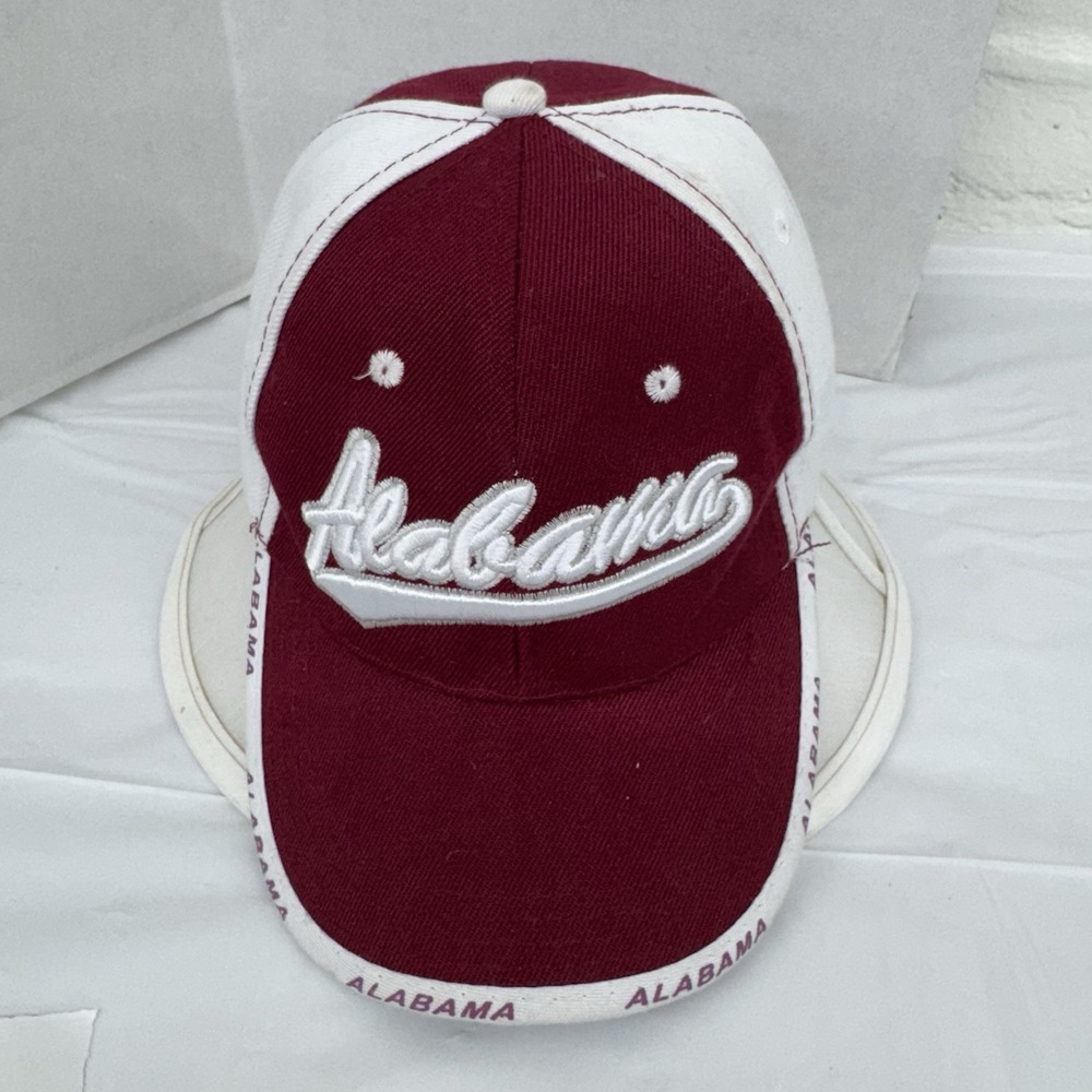 Alabama - Adjustable - Baseball‎ Hat Cap Snapback - Burgundy/White